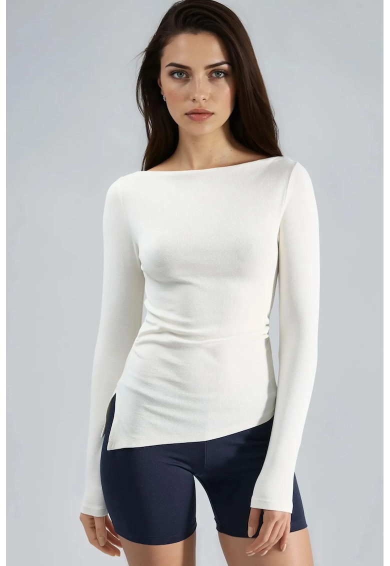 Bluza pentru dama - Alb - Jerseu