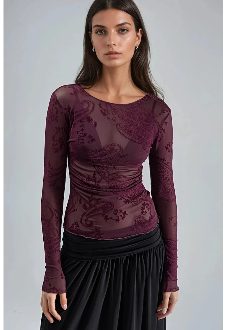 Bluza dama - Mov - Jerseu