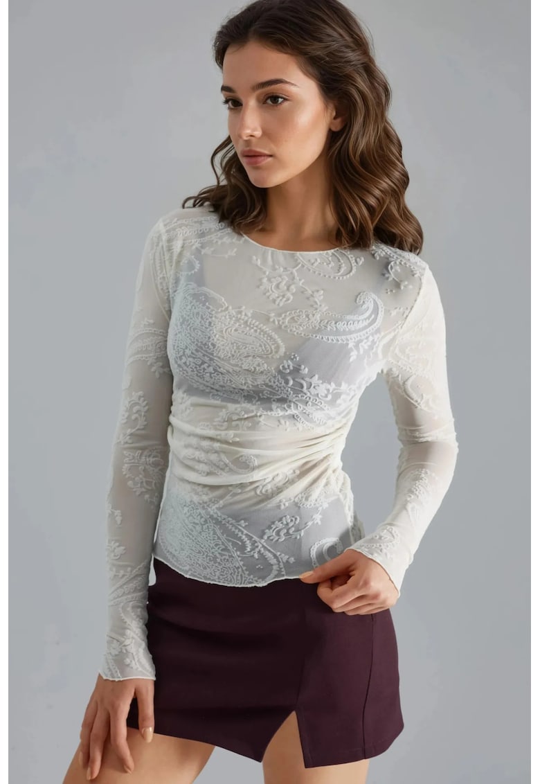 Bluza dama - Jerseu - Alb