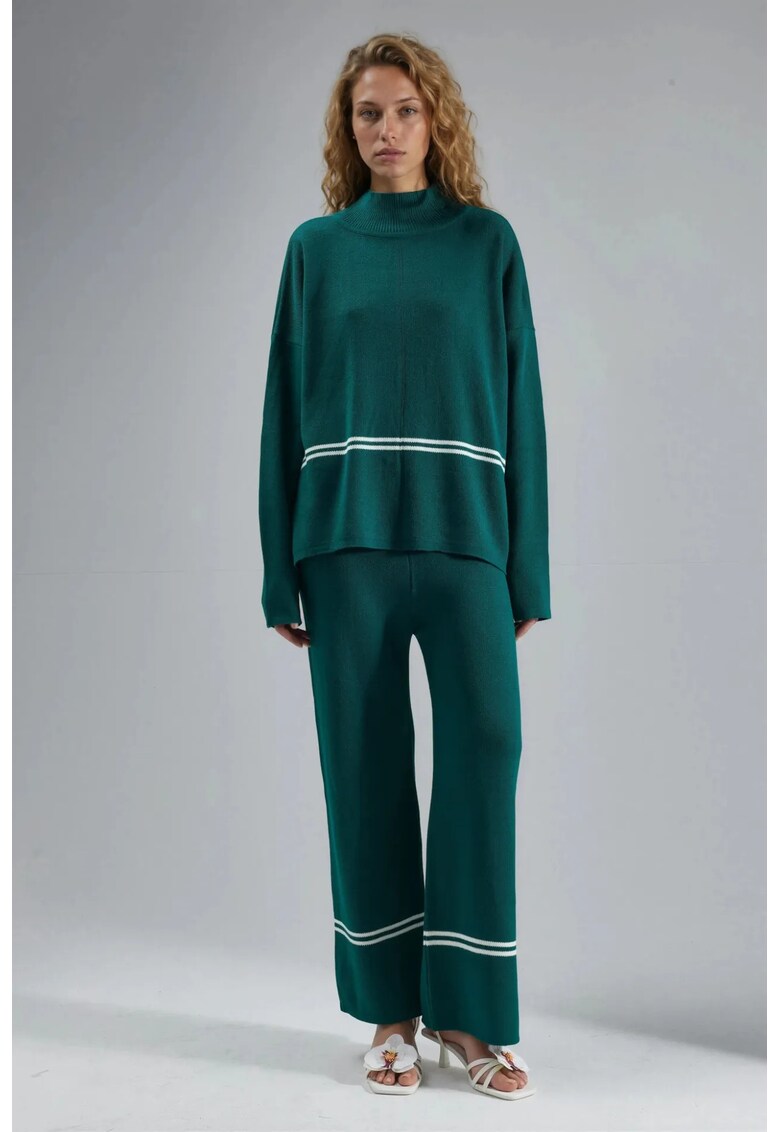 Set tricotat asortat - dungi - verde - tricot -