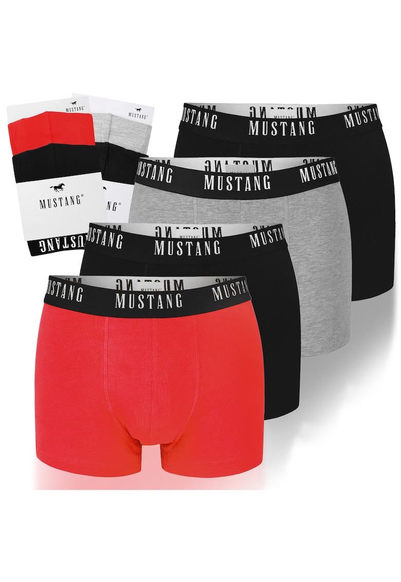 Set 4 bucati - boxeri barbati - Logo - Banda elastica cu logo - Bumbfewqgac - Multicolor - Multicolor