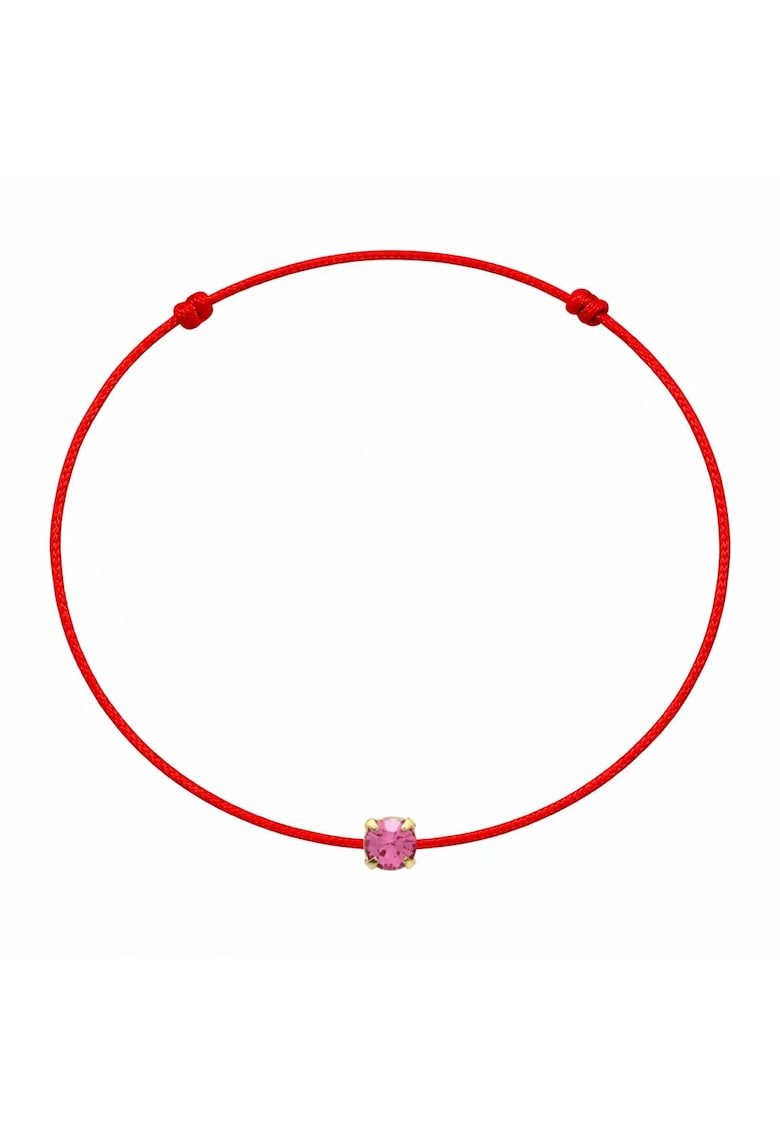 Bratara martisor decorata cu cristal Preciosa - Roz