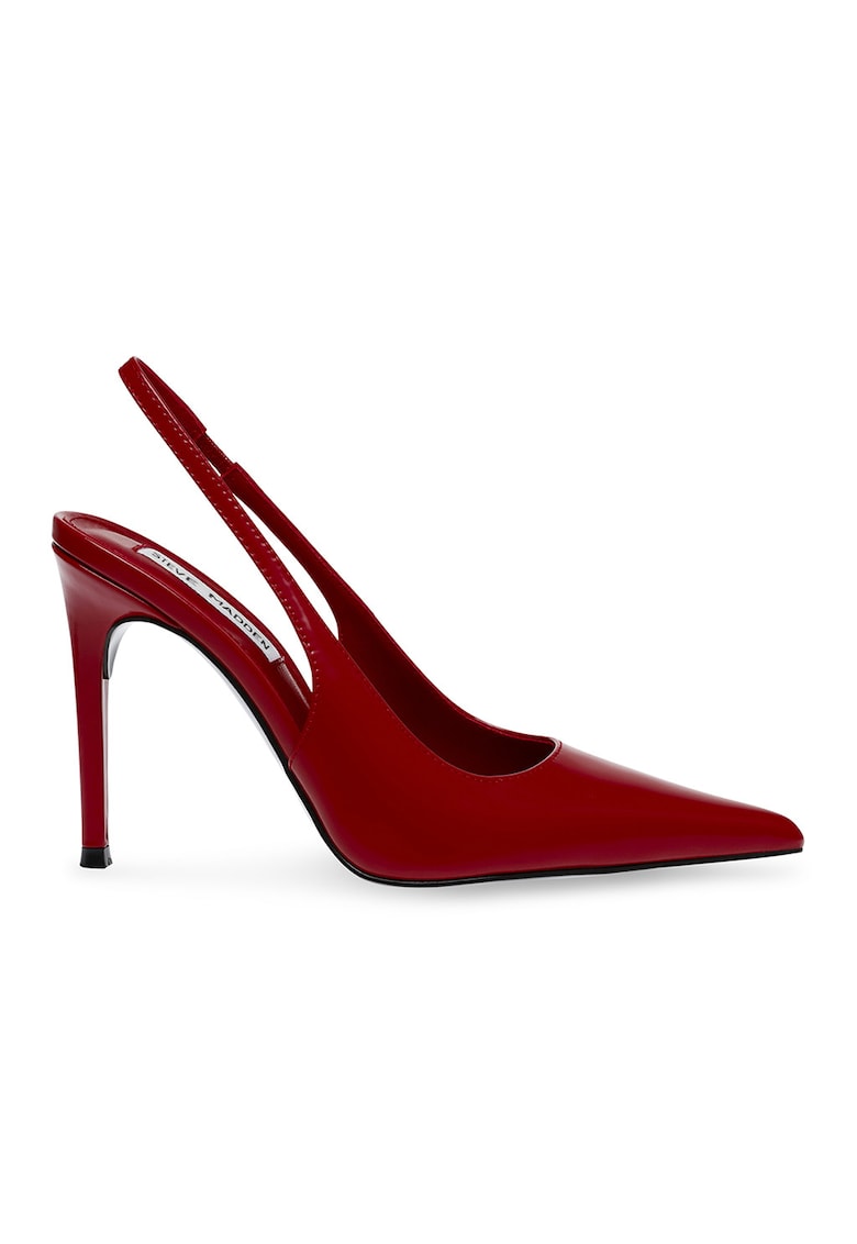Pantofi din piele cu toc stiletto Reyes - Rosu inchis