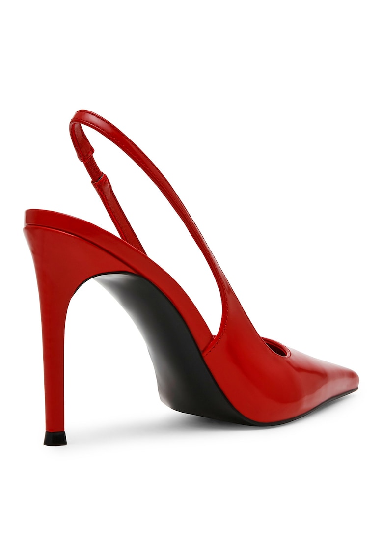 Pantofi din piele cu toc stiletto Reyes - Rosu inchis