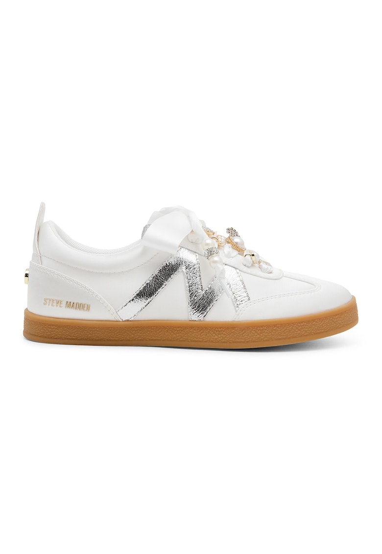Pantofi sport Degree cu aplicatii decorative - Alb murdar