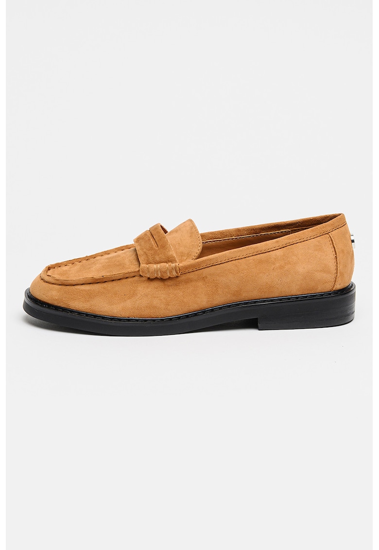 Pantofi loafer de piele Adison - Maro scortisoara