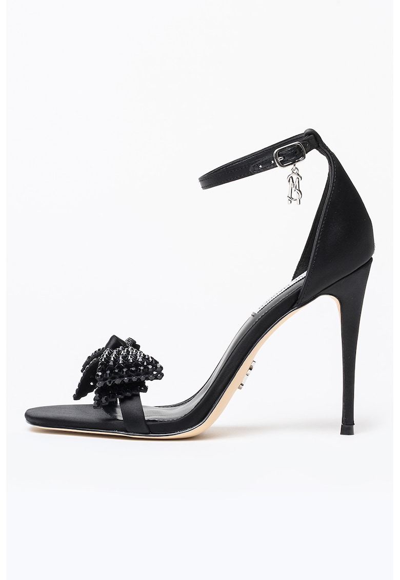 Sandale cu funda din strasurir Newlywed - Negru
