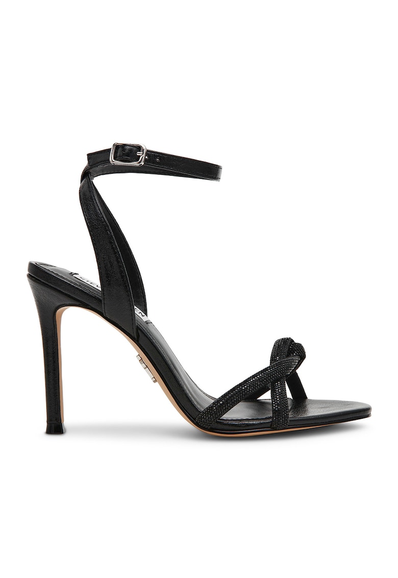 Sandale stiletto cu strasuri Jewells - Negru