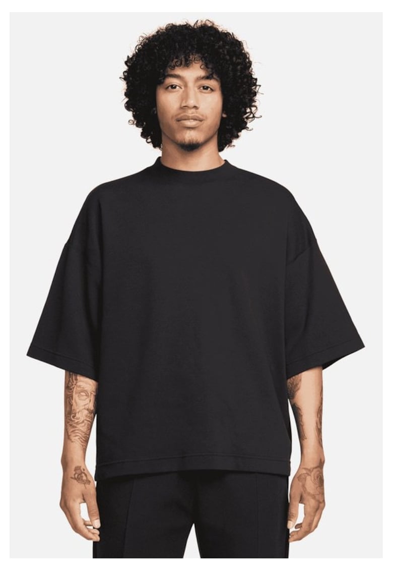 Tricou barbati M NK TCH FLC SS TOP - Bumbac - Negru - Negru