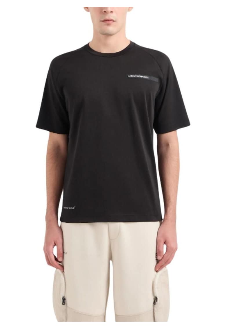 Tricou barbati M TEE SS ST PAPL - Bumbac - Negru - Negru