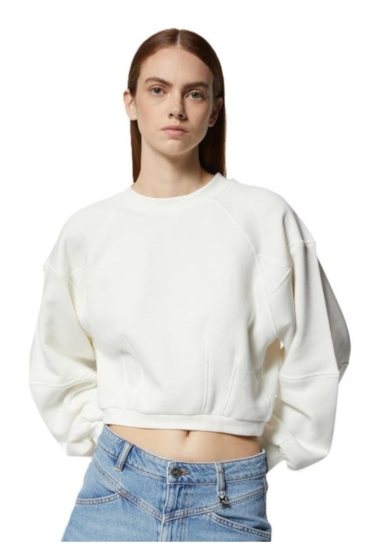Bluza dama SWEATSHIRT CIOFU - Bumbac - Alb - Alb