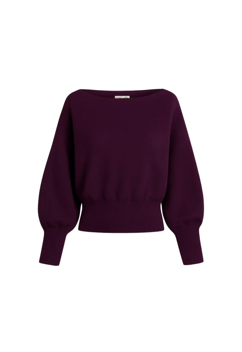 Pulover asimetric dama - tricot - mov - One Size