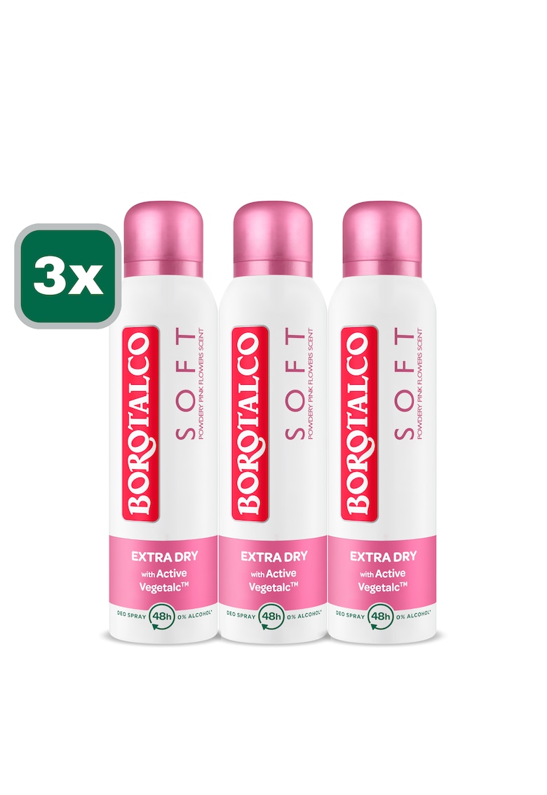 Deodorant Spray 150ml x 3 bucati - Crin/Trandafiri
