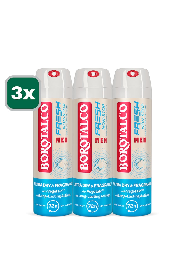 Deodorant Spray Antiperspirant Men Fresh - 150 ml x3 bucati