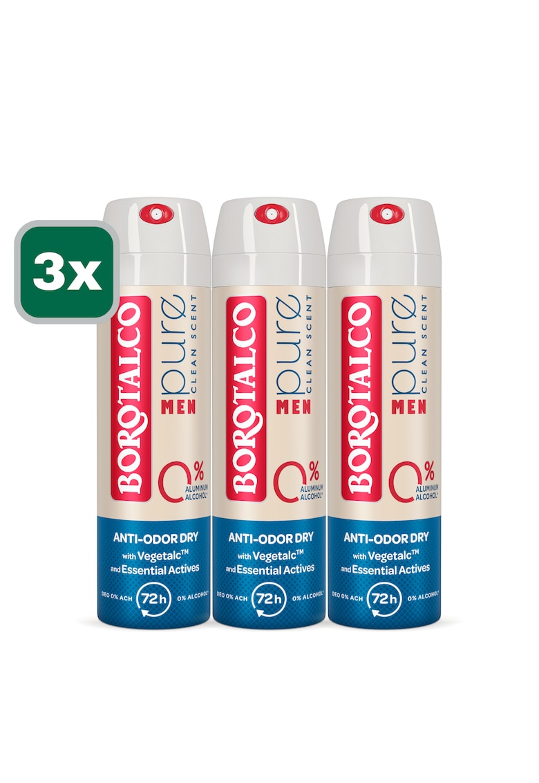 Pachet 3x Deodorant Spray Men Pure - 150 ml