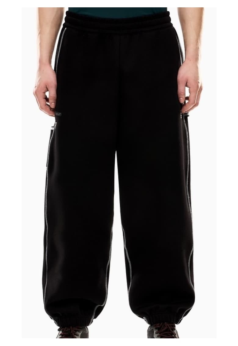 Pantaloni bărbați NATURAL VENTUS7 - bumbac - negru - Negru