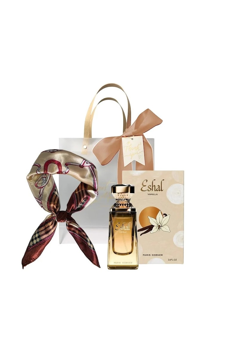Set Eshal Vanilla Apa de Parfum - Femei - 100 ml + Esarfa satinata + Punga cadou