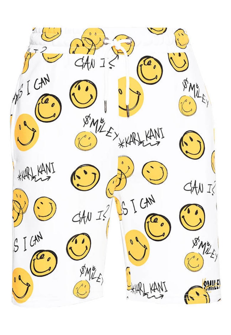 Pantaloni barbati - Alb/Galben -
