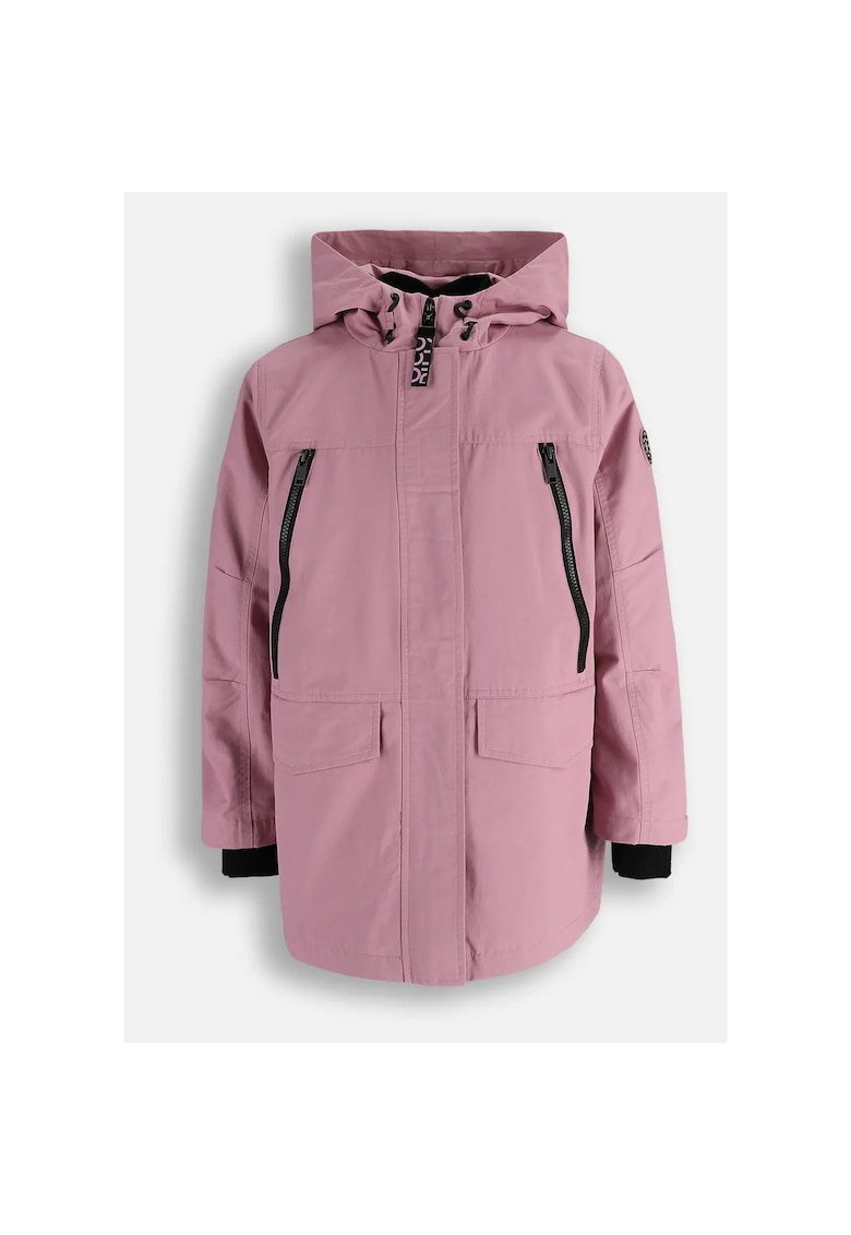 Jacheta roz pudrat - cu bluza detasabila - Roz pudrat