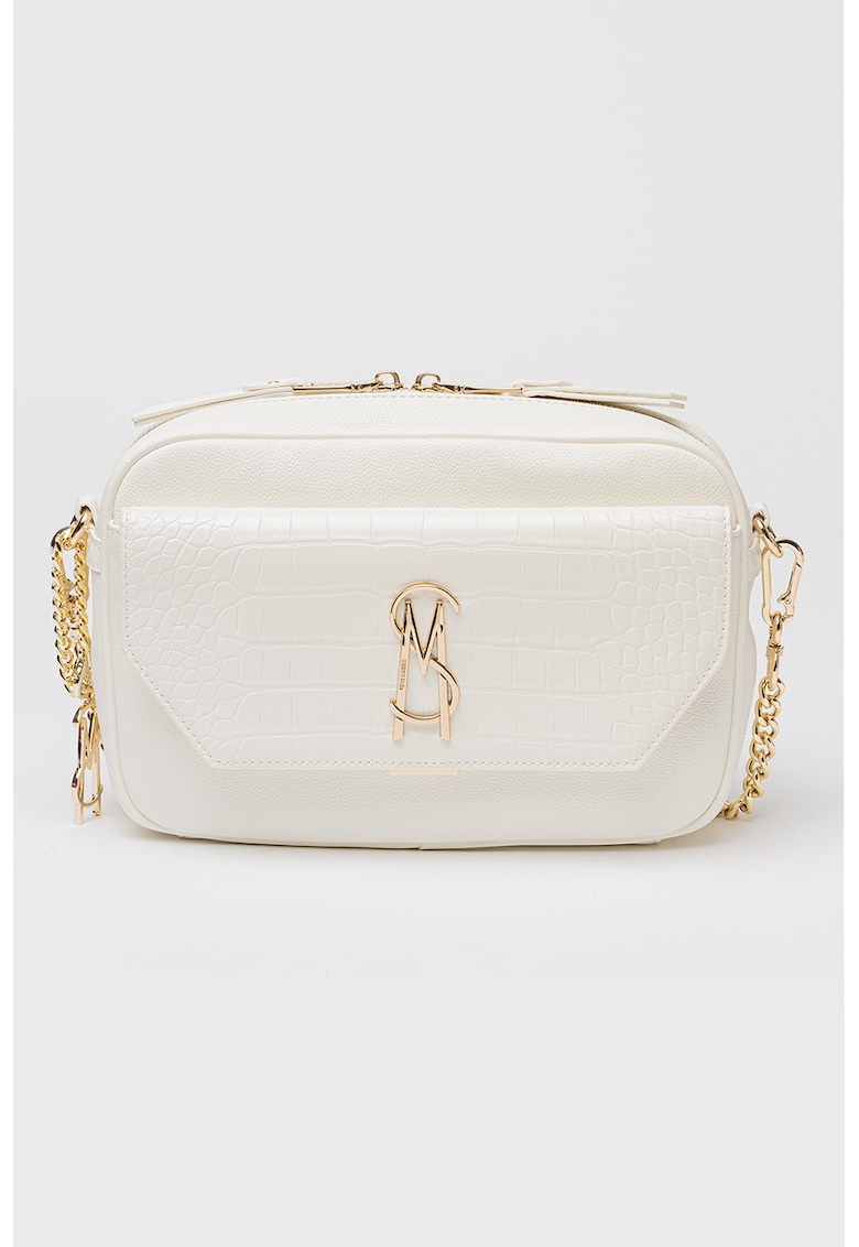 Geanta crossbody din piele ecologica - Alb