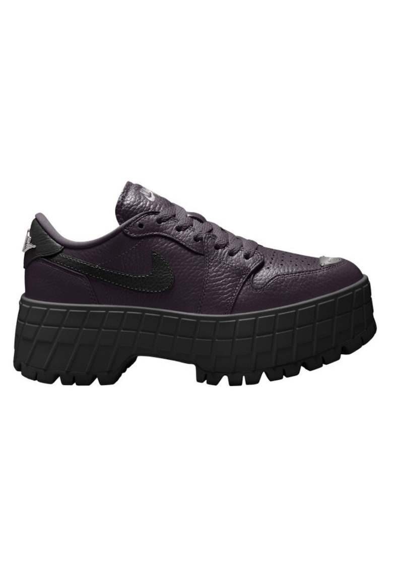 Pantofi sport dama W AIR JORDAN 1 BROOKLYN LOW - Piele naturala - Negru - Negru