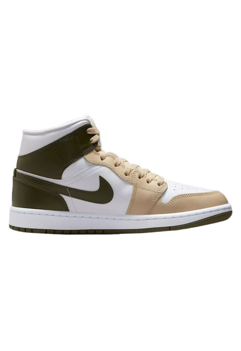 Pantofi sport dama WMNS AIR JORDAN 1 MID - Piele ecologica - Alb - Alb