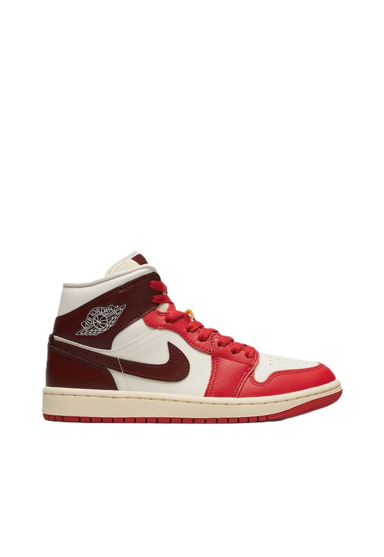 Pantofi sport dama WMNS AIR JORDAN 1 MID - Piele ecologica - Bej - Bej