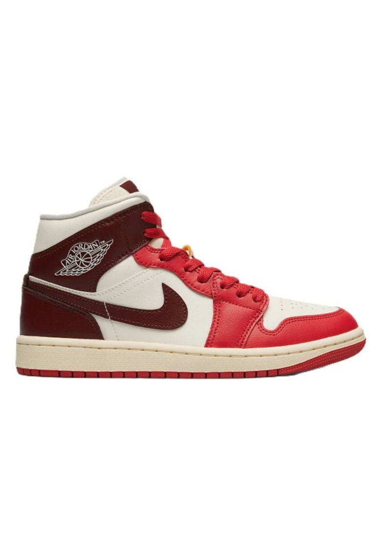Pantofi sport dama WMNS AIR JORDAN 1 MID - Piele ecologica - Bej - Bej