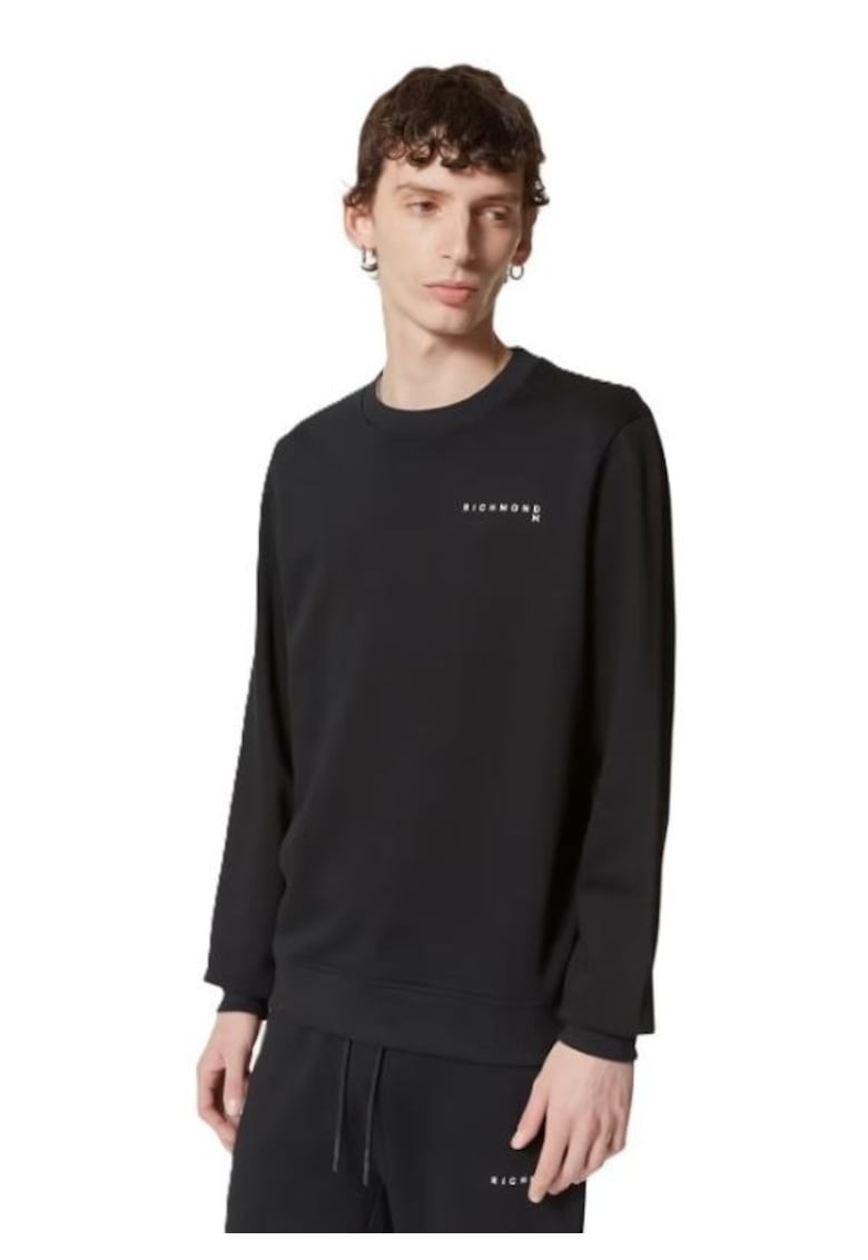 Bluza barbati SWEATSHIRT CAPLANI - Bumbac - Negru - Negru