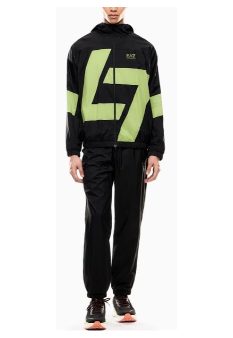 Trening barbati VENTUS7 M T-SUIT HOODIE FZ CH TOP - Poliester - Negru - Negru