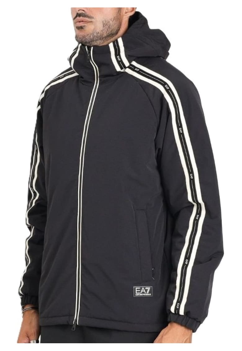 Geaca barbati TRAIN LOGO SERIES M TAPE JACKET ECO DOWN - Poliester - Negru -
