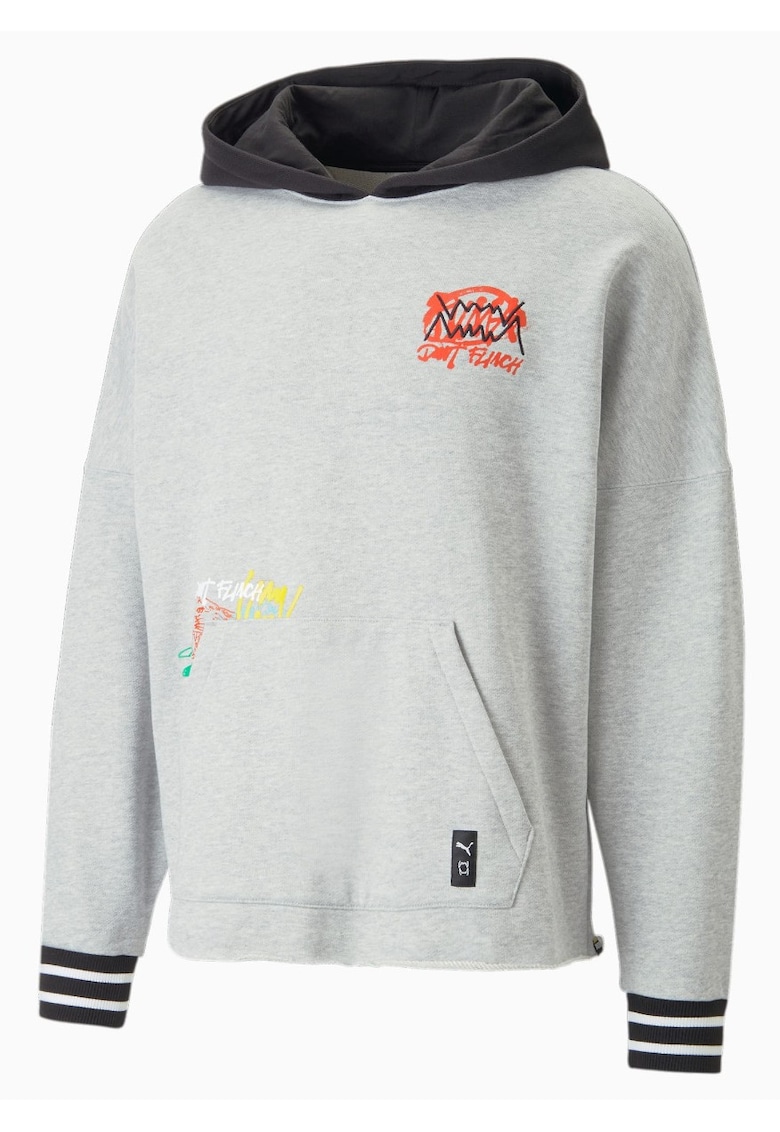 Hanorac barbati Boroughs Hoodie - Bumbac - Gri -