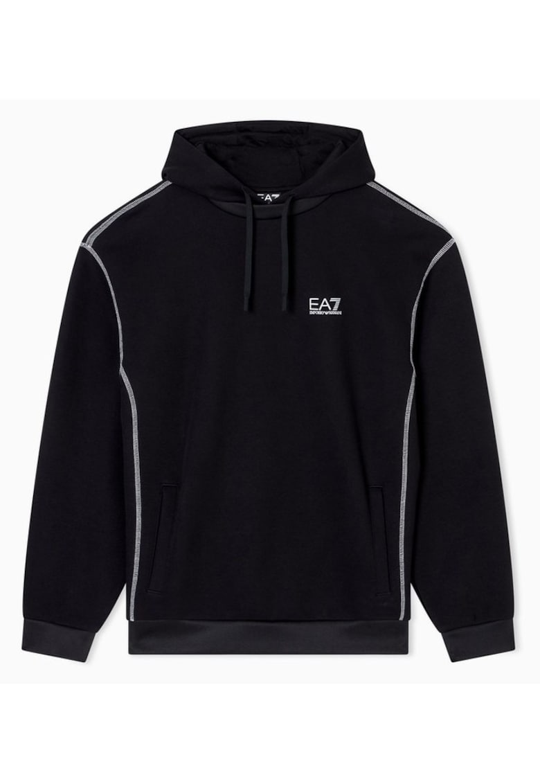 Hanorac barbati NATURAL VENTUS7 M HOODIE RN STITCHING - Bumbac - Negru -