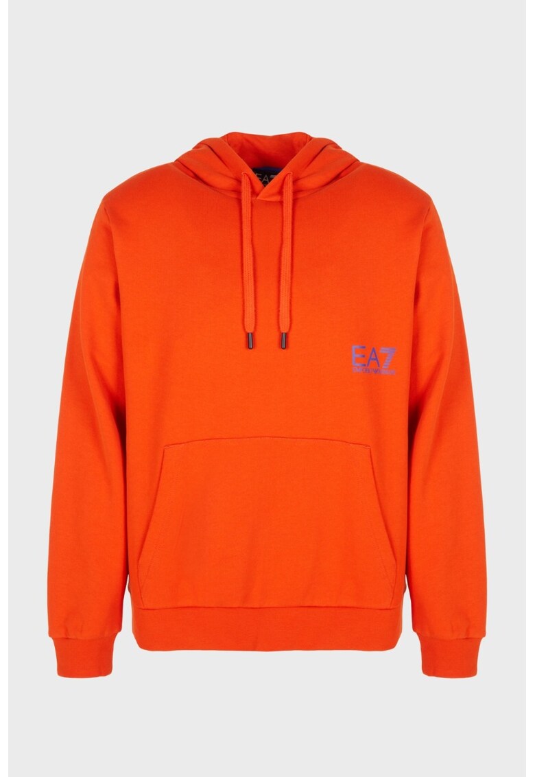 Hanorac barbati M HOODIE RN OVERSIZE FLOCK LOGO BACK - Bumbac - Portocaliu -