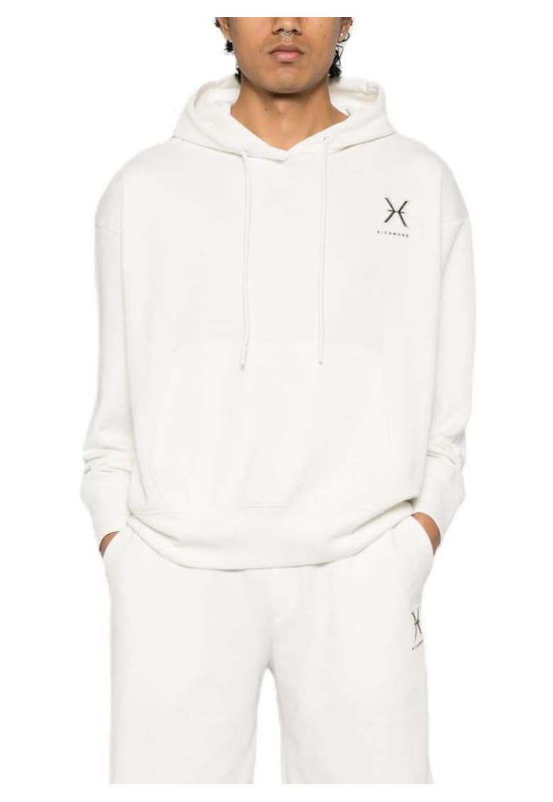 Hanorac barbati SWEATSHIRT HOROCA - Bumbac - Alb - Alb