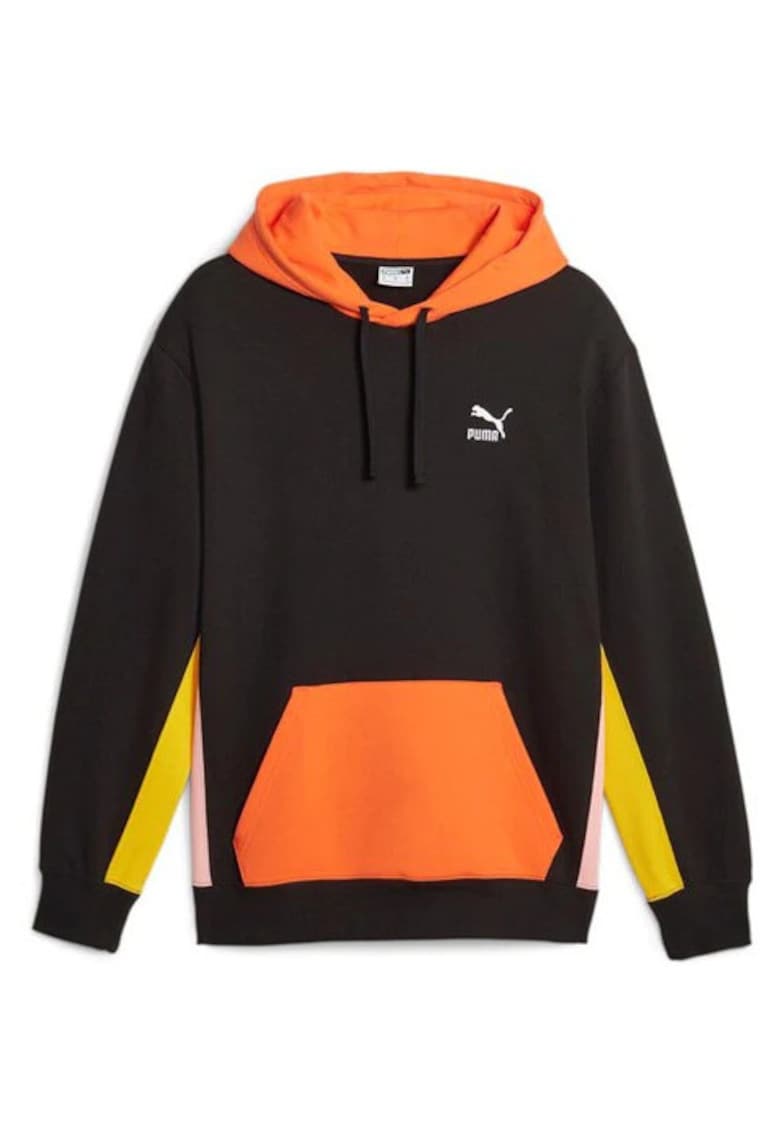 Hanorac barbati CLASSICS Block Hoodie - Bumbac - Negru -