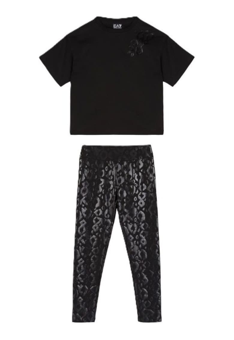 Compleu fete KIT 1 ALLOVER - Bumbac - Negru - Negru