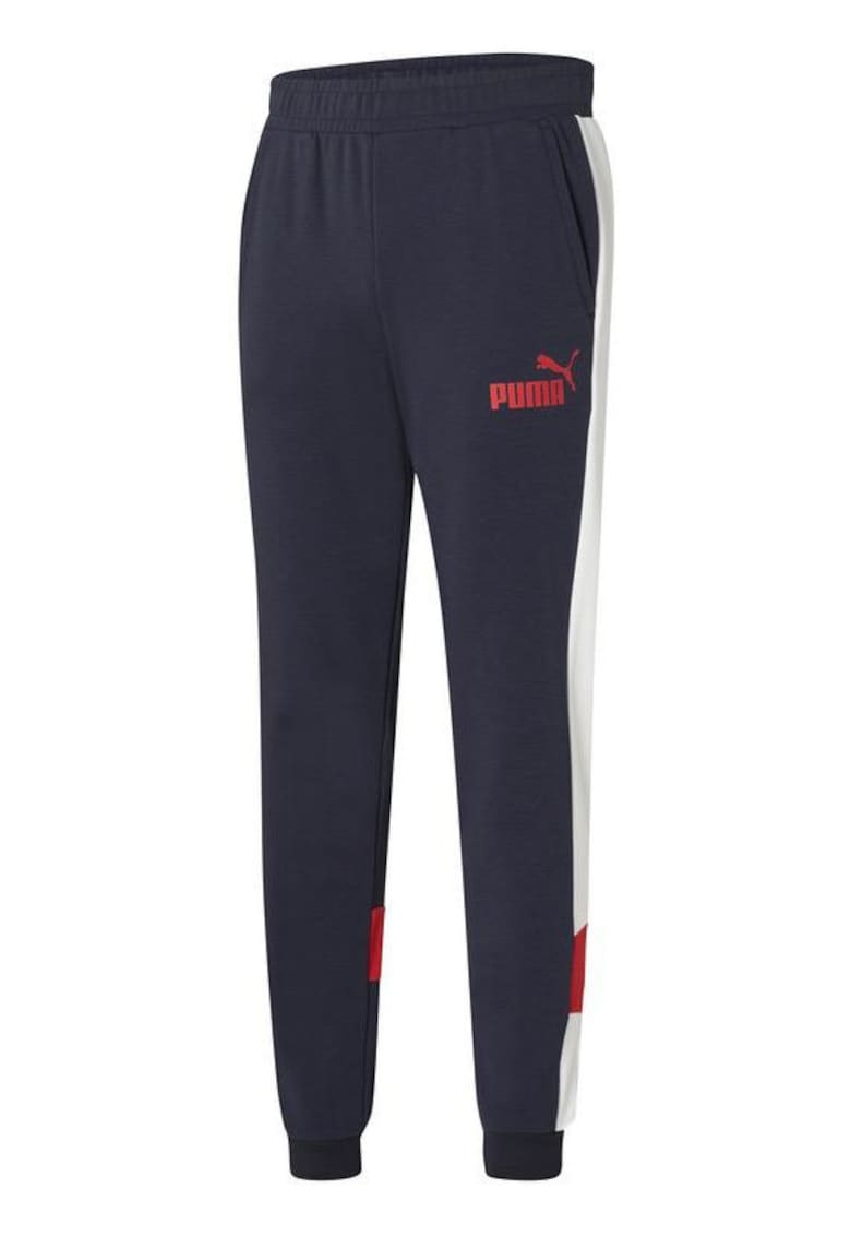 Pantaloni barbati ESS+ Colorblock Pants TR cl - Bumbac - Negru -