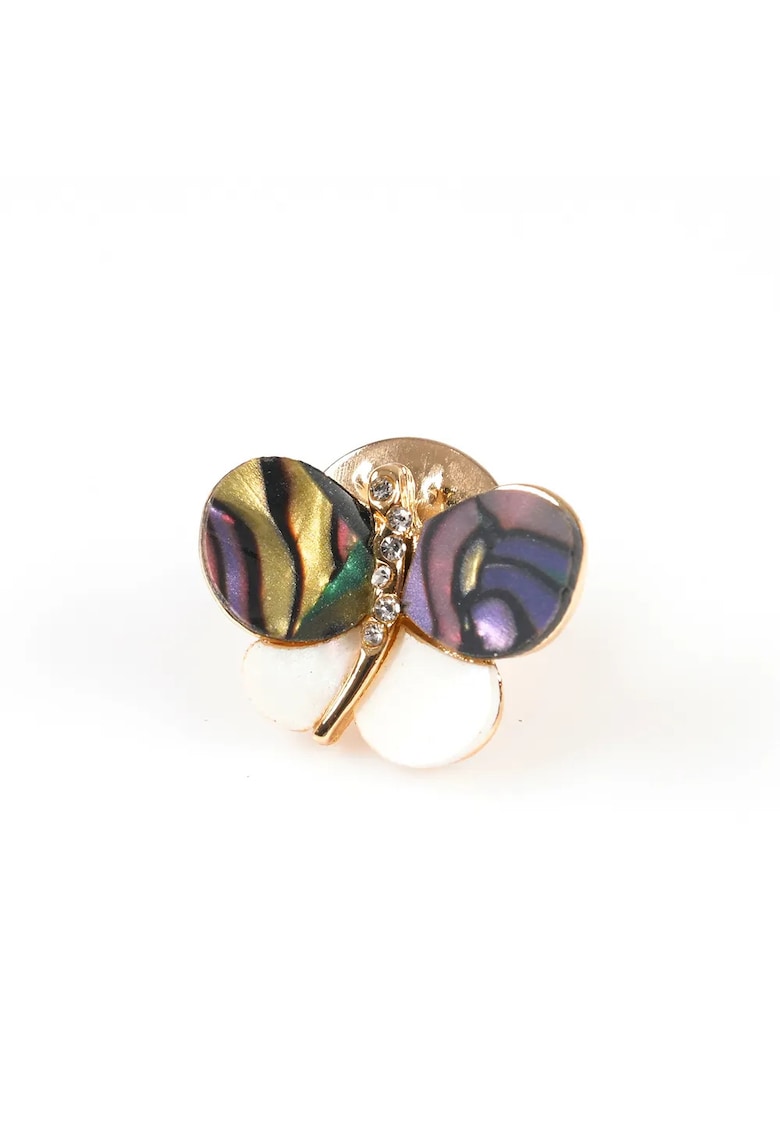 Brosa martisor fluture abstract cu aripi multicolore