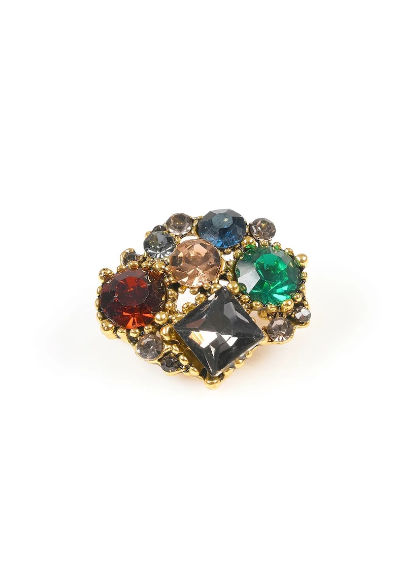 Brosa martisor elegant cu pietre multicolore