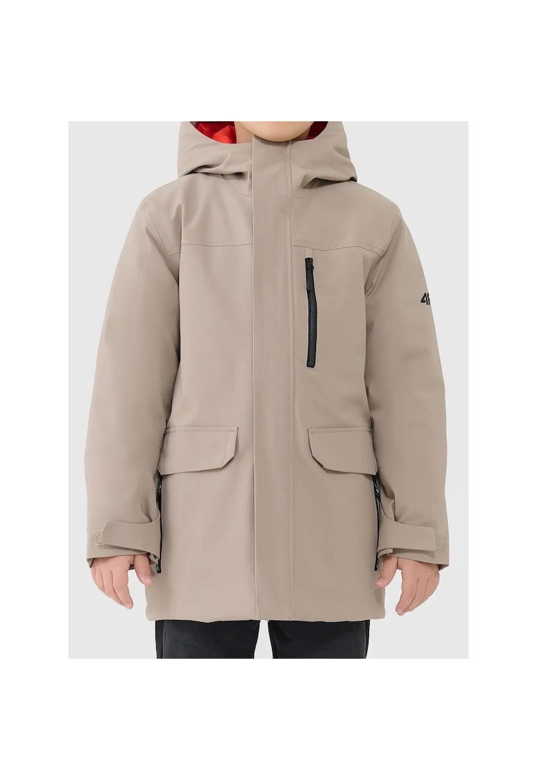 Geaca copii - parka izolata - bej - membrana 5000