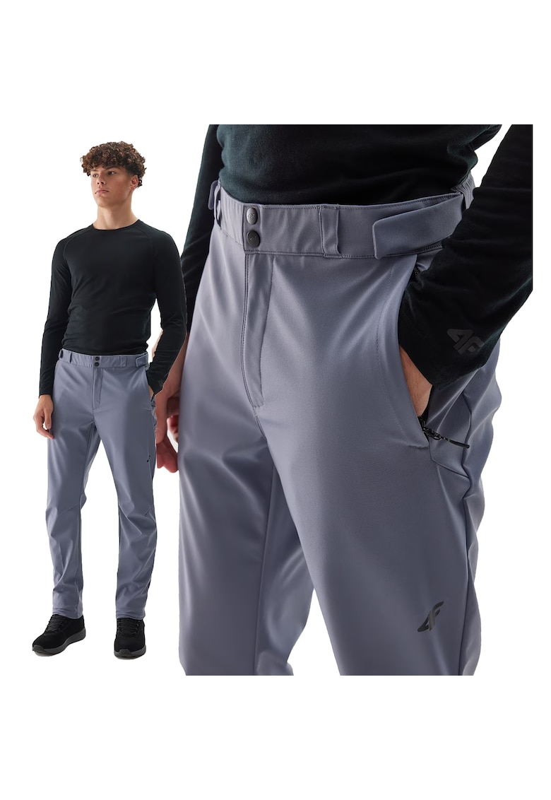 Pantaloni sport barbati - trekking - softshell