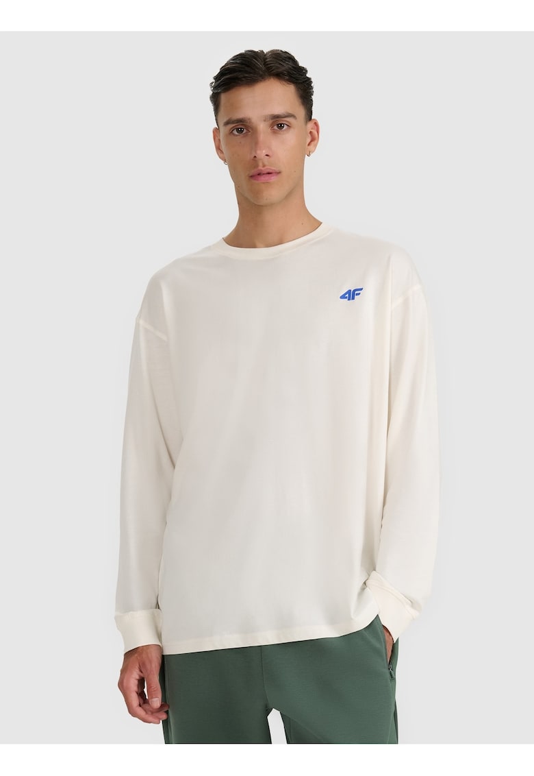 Bluza barbati maneca lunga - alb