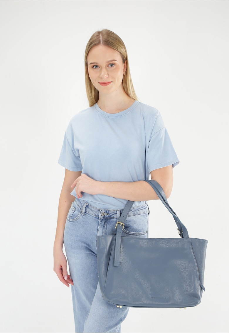 Geanta model Shopper din piele naturala