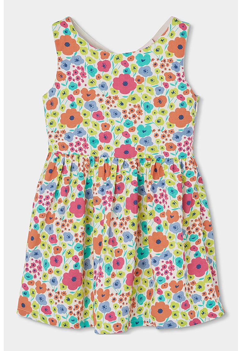 Rochie evazata cu imprimeu floral - Multicolor