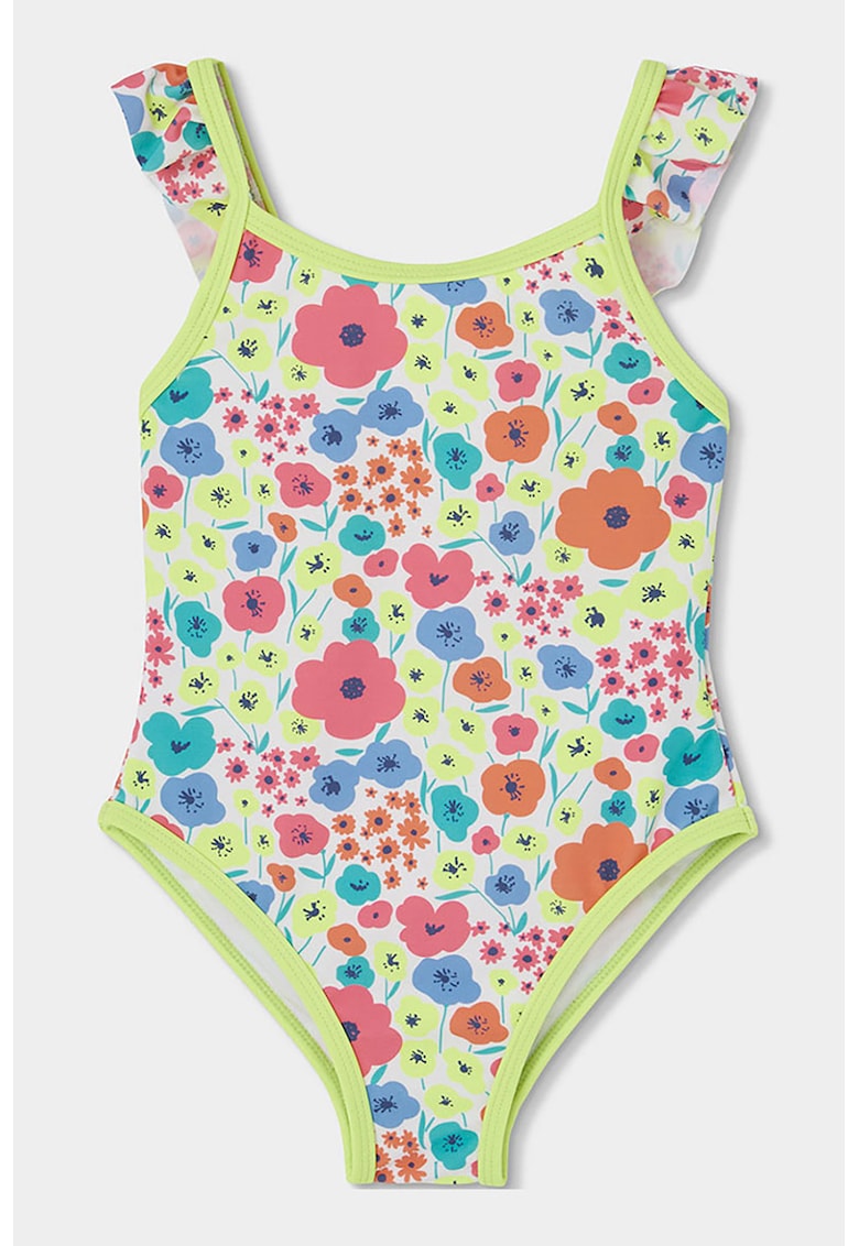 Costum de baie intreg cu model floral - Multicolor
