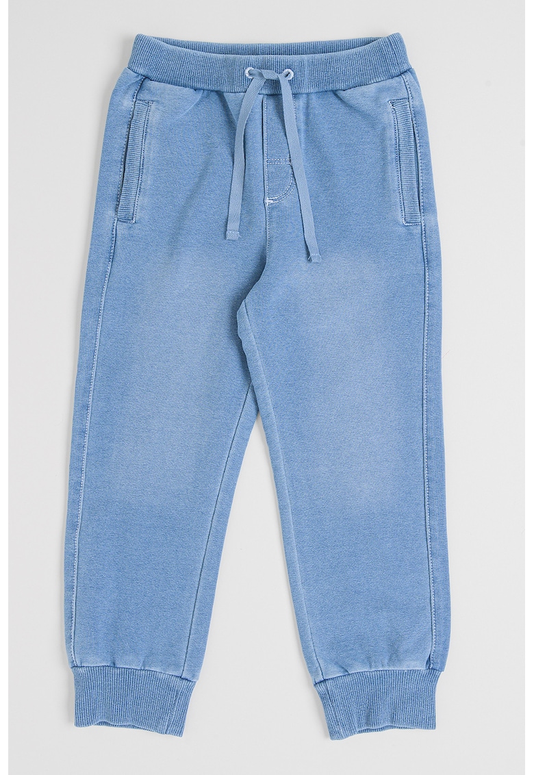 Pantaloni jogger cu doua buzunare - Albastru deschis