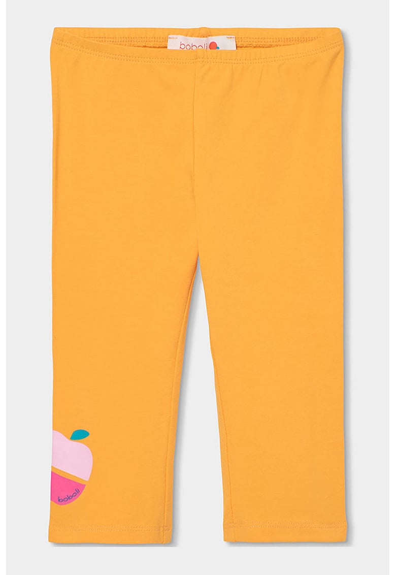 Colanti din amestec de bumbac - Roz/Galben sofran