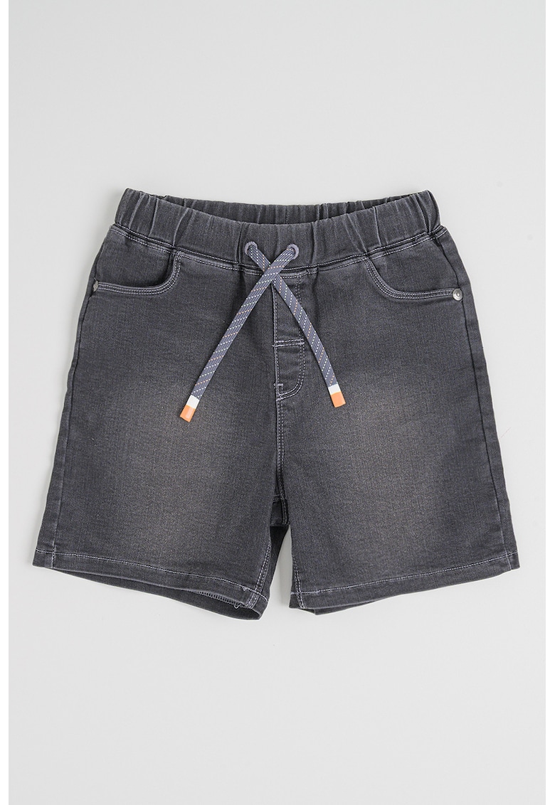 Pantaloni scurti cu talie elastica - Gri inchis