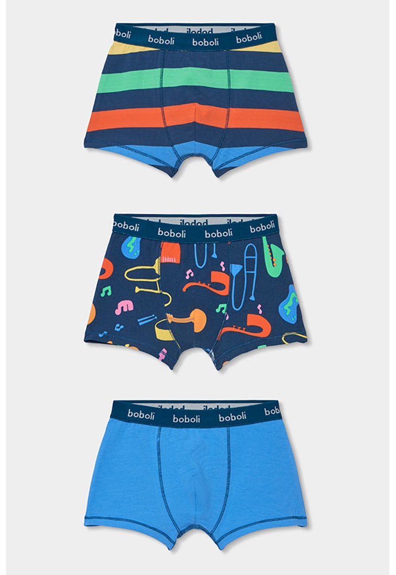 Set de boxeri cu model - 3 perechi - Multicolor